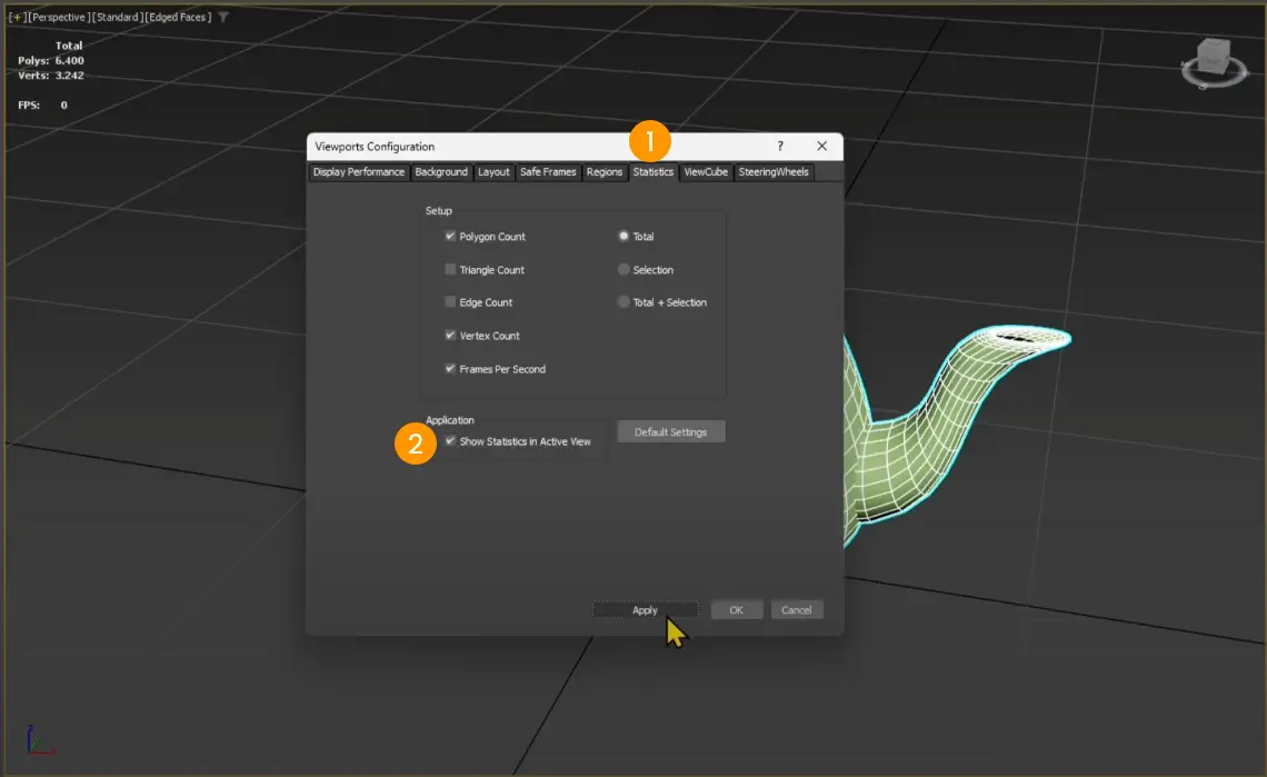 Pagina panel viewport