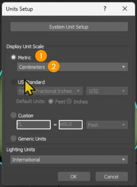 Pagina panel setup