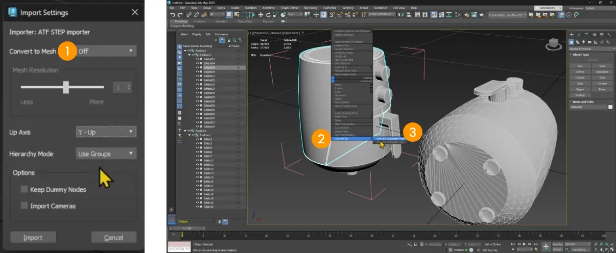 Pagina Convert to mesh Pagina Convert to mesh