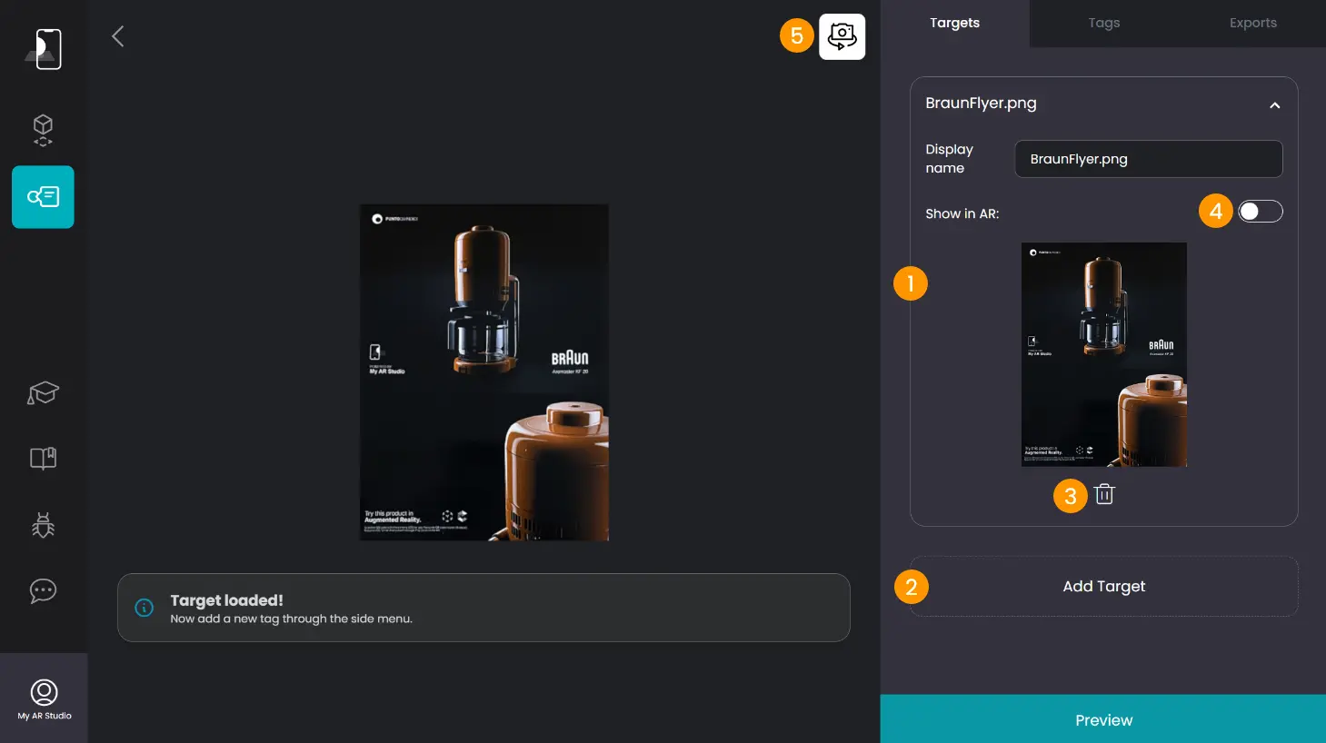 Targets Tab Page Targets Tab Page