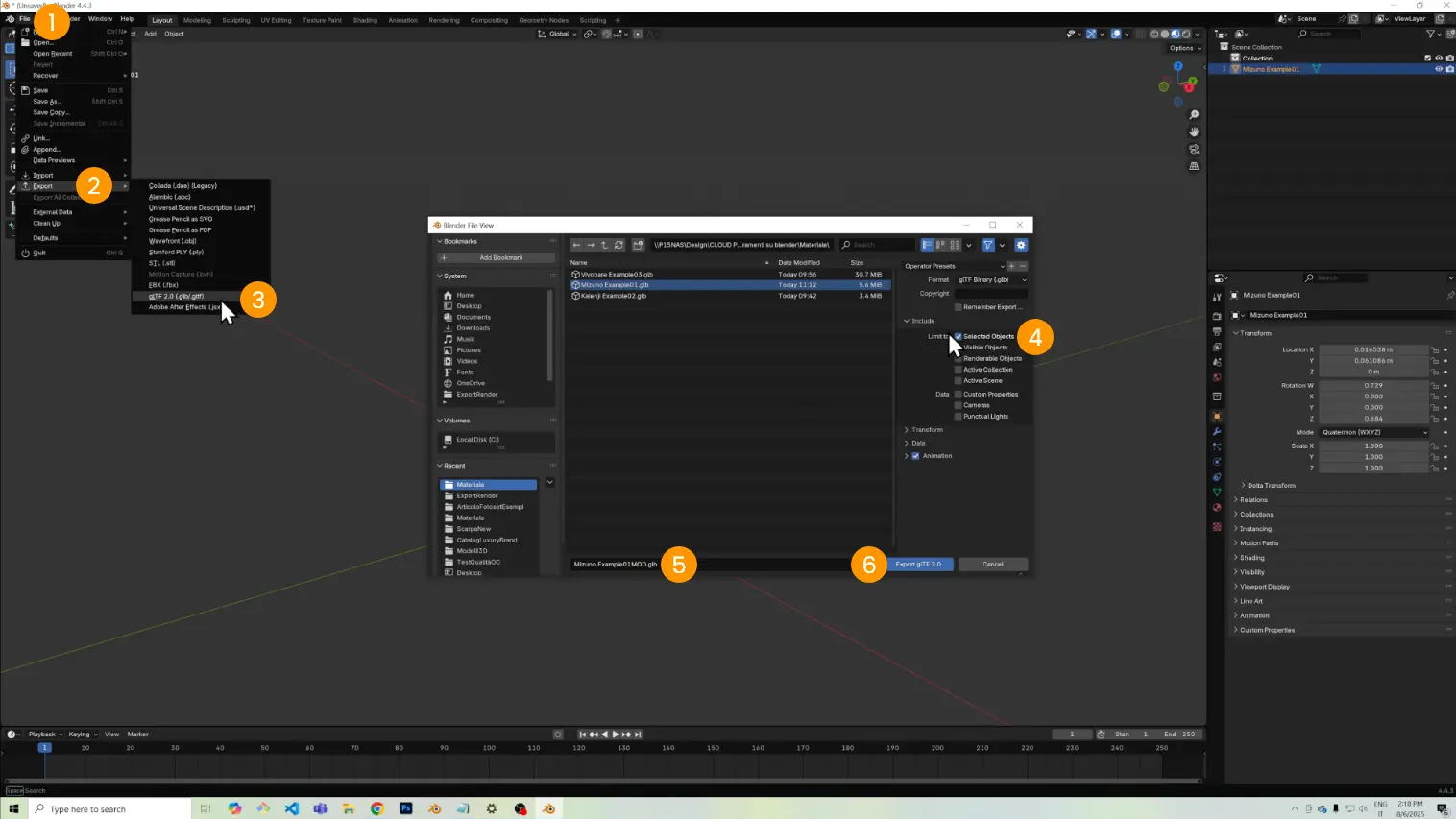 Export from Blender