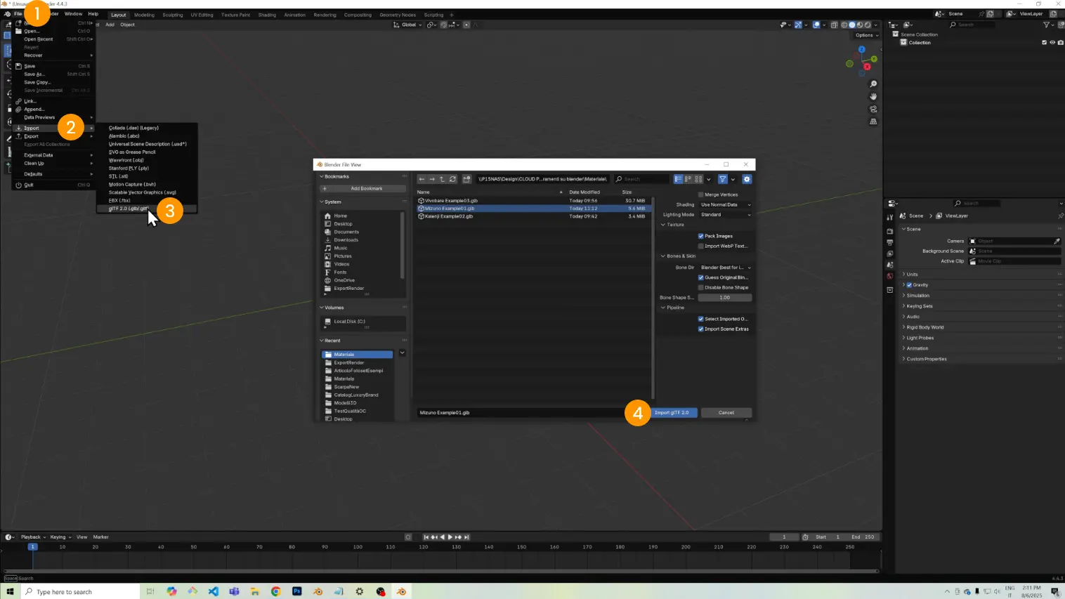 Import to Blender