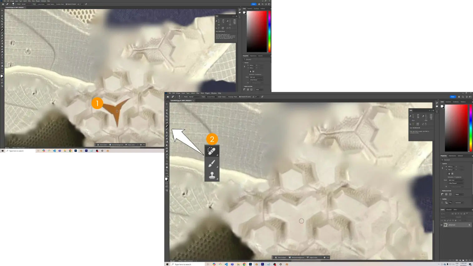Changes on photoshop