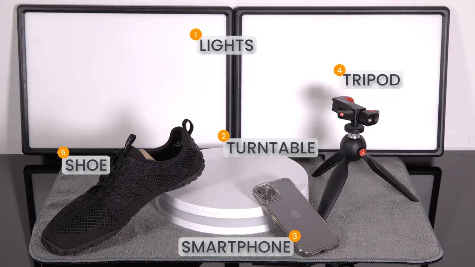 Essential tools for taking high-quality photos for photogrammetry.